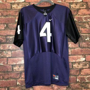 Nike TCU Jersey Youth Large Purple No. 4 NWT